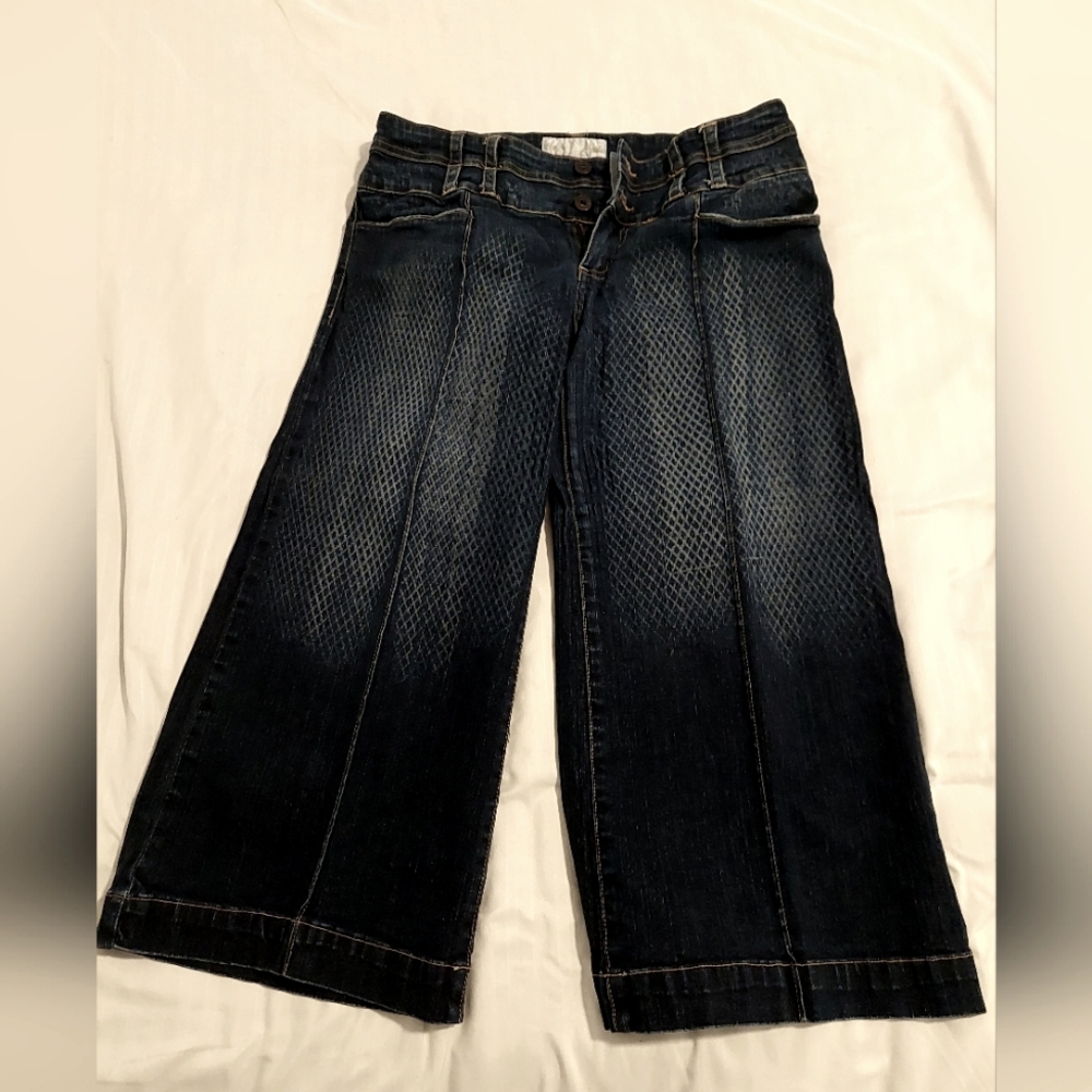 Baby Phat Snake Pattern Flare Leg Capri Pants, Women's 13